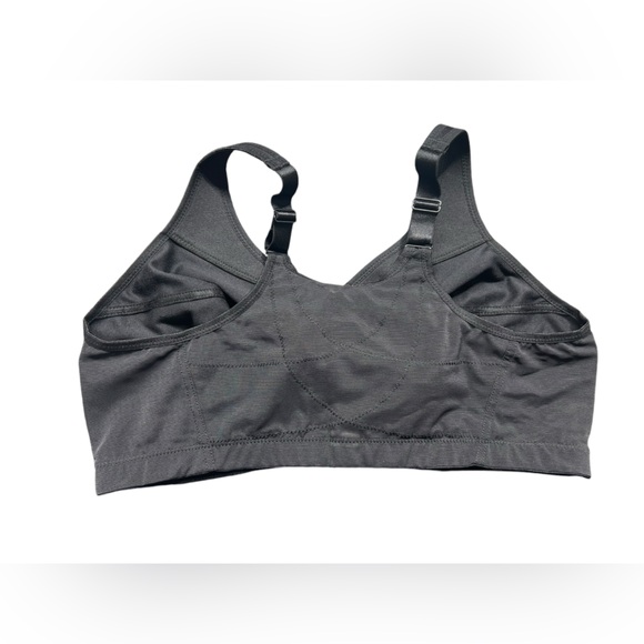 GLAMORISE black full figure 56C wirefree MagicLift front close posture bra NWOT - Picture 8 of 9